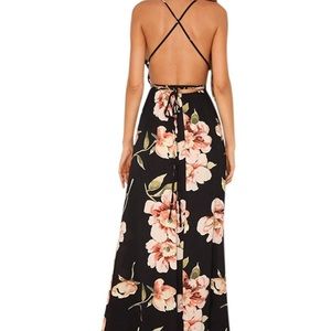 Sold... Strap floral print maxi dress